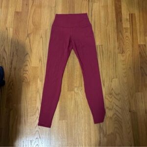 Lululemon Maroon Leggings